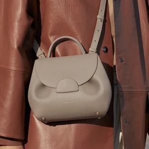 Polene Numero Un Nano Taupe Textured Bag